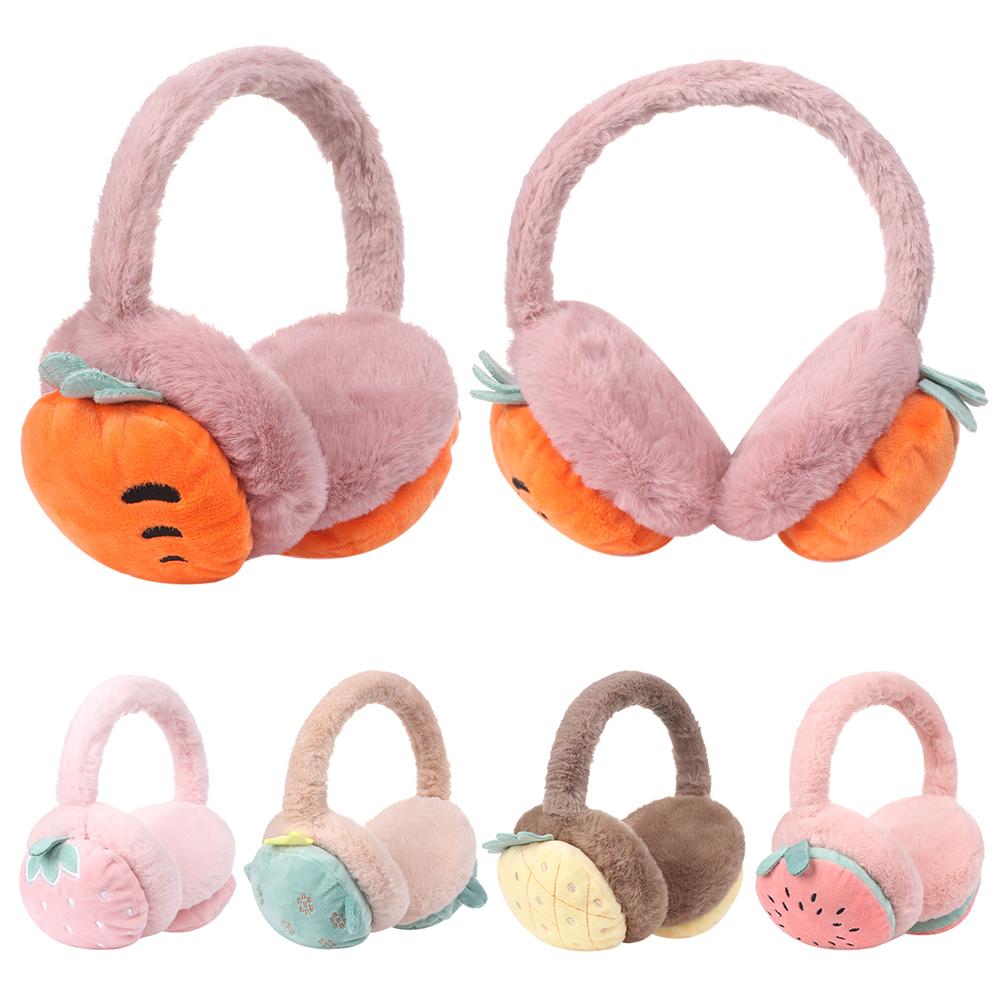 Comfortable Winter Warm Cartoon Fruit embroidery Ear Warmer Earmuff Ear Cover