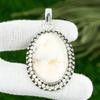Natural Scolecite Gemstone Pendant 925 Sterling Silver Indian Jewelry For Women