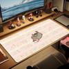 Pusheen Cat Mouse Pad Large Gaming Table Cushion Nonslip Laptop Tablet Big Mousepad Xxl Mat Mini Pc Playmat With Lock Edge