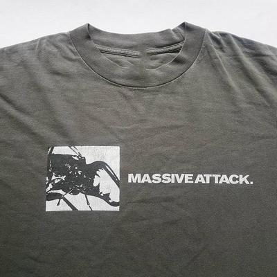 Коллекция Massive Attack Группа Тур 90-е Подарок Фанату Все Размеры S до 5XL Унисекс Футболка