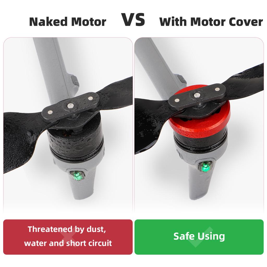 4Pcs Dust Prevention Anticollision Propellers Protections Safe Case for Air 3S/3/MAVIC3 Motor Protective Cover