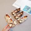 Fashion Girls Casual Shoes Drop Shipping 2024 New Spring Flowers Pattern Simple Children Moccasin Shoes Kids Shoes Korean Style