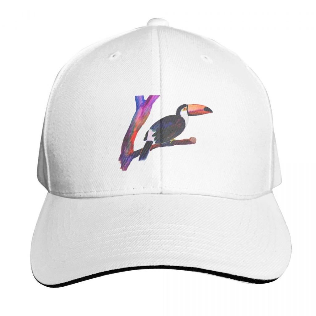 Colorful Parrot Watercolor Painting Baseball Cap foam party Hat Visor Brand Unisex cap party Hat Unisex Womens