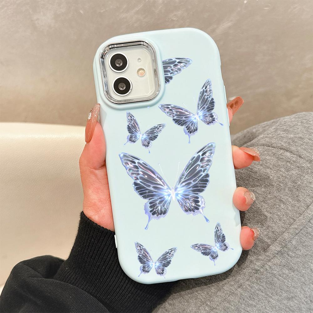 Для OPPO A16 A38 A57 A58 A74 A78 A98 Reno8T Reno13F Realme C25S C53 C65 Мультяшный черный кот серебристый край мягкий жидкий силикон защитный чехол