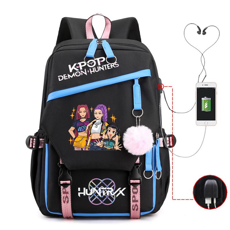 Animation Peripheral Printing Korean Version Style Children'S Backpack College Style Junior High School Student Leisure Schoolbag
