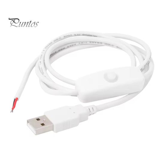 1M USB-кабель питания с выключателем вкл/выкл 2-контактный DIY-провод для зарядки светодиодных лент Электроника Мужской разъем USB 2.0 Тип A
