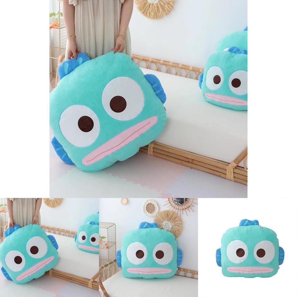 Плюшевая подушка Sanrio Hangyodon с вышивкой для гостиной и спальни