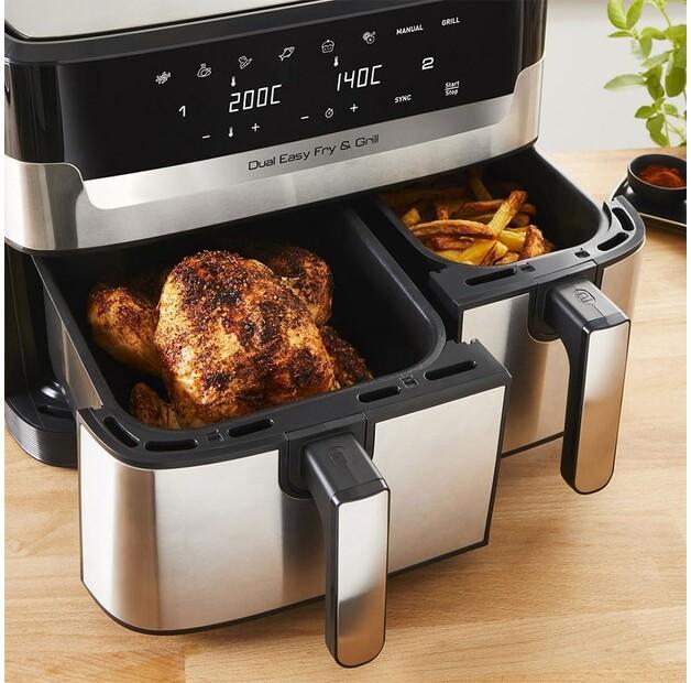 Фритюрница Tefal EY905D Dual Easy Fry & Grill (EY905D10)