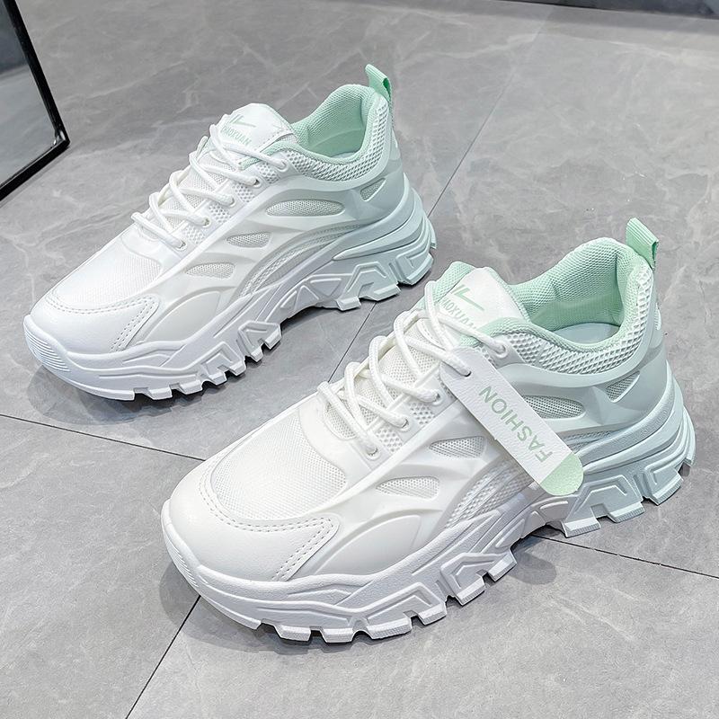 Fashion Small White Women's Shoes 2024 New Fashion Spring and Summer Trend Mesh Breathable Comfortable Casual Neakers