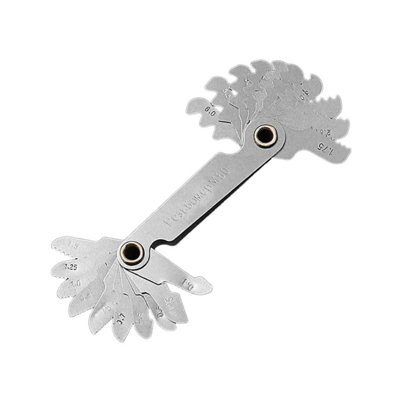 Профессиональный инструмент для измерения резьбы Высокоточные шаблоны шага резьбы Простой в использовании для инженеров, ремонтников и DIY-проектов