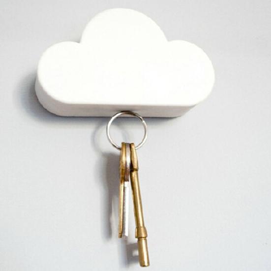 Креативный магнитный самоклеящийся держатель для ключей на стену в форме облака