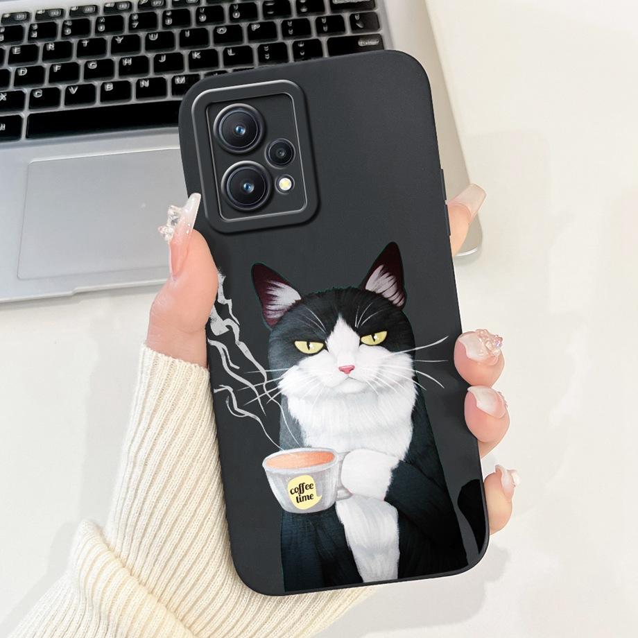 Чехол для Realme 9 Pro+ Realme 9 9i 4G 5G Чехол Capa Мягкий Матовый Силиконовый Бампер Realme 9 Pro Plus Мультяшные Животные Задняя Крышка