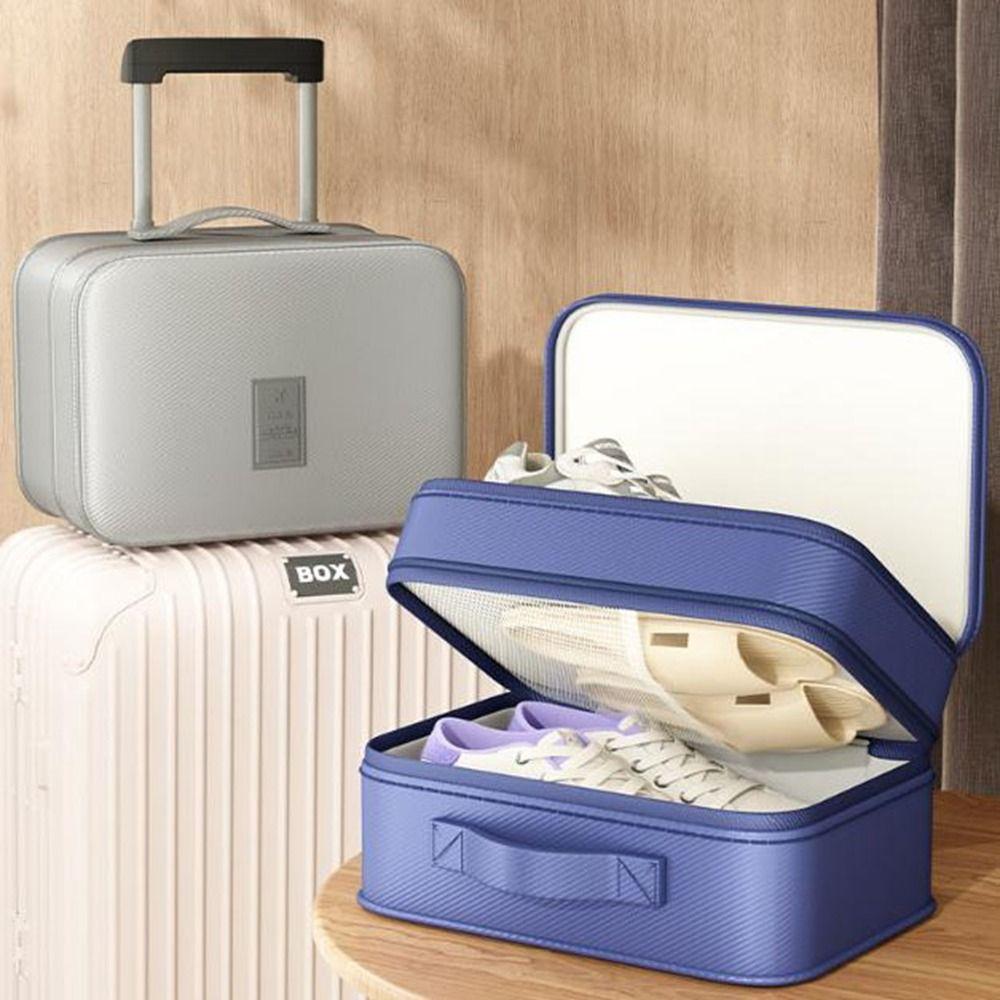 Handheld Travel Shoe Bag Dustproof Mildew-proof Shoes Storage Bag with Zipper Large Capacity Shoe Carrier Bag Business Trip