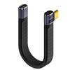 Кабель USB Type C 40 Гбит/с 240 Вт Быстрая зарядка Передача данных Короткий шнур Долговечность и Гибкая силиконовая линия
