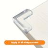 5pcs Transparent Silicone Corner Protector Set, Safe Edge Guards for Power Outlets and Table Corners Corner Protector