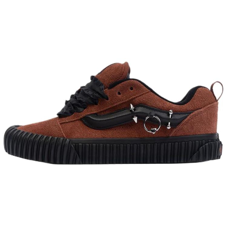 Vans Knu Skool Низкие Скейтбордические Кроссовки Унисекс Коричневый Черный VN000D6ZFSB