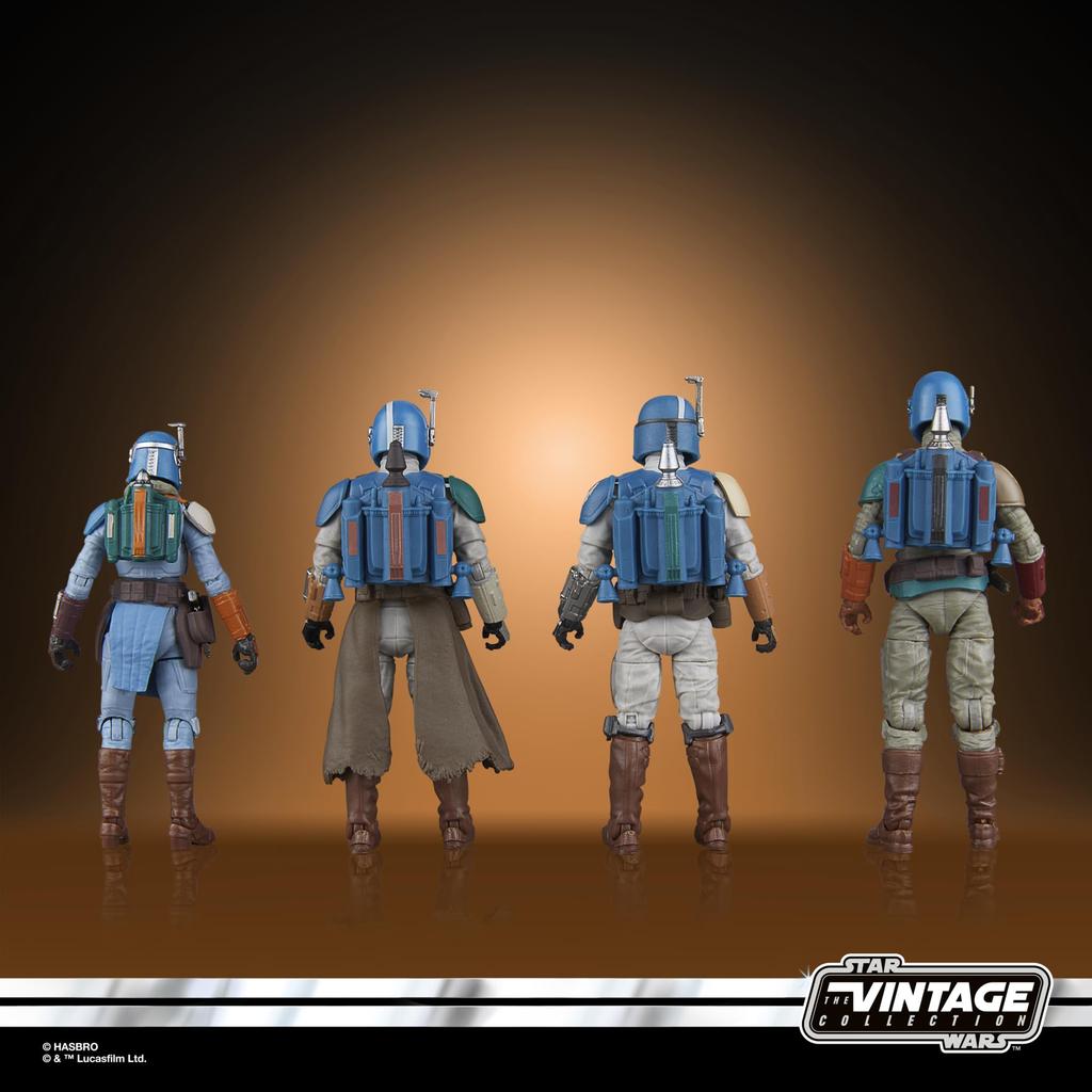 STAR WARS Винтажная коллекция Мандалорец Мандалорец Коллекционный Shriekhawk, 3,75 дюйма Набор из 4 штук (Эксклюзив Амазонки)