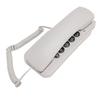 Wall Mount Phone Corded Volume Adjustable Ringer Redial Wall Telephone for Hotel Office White