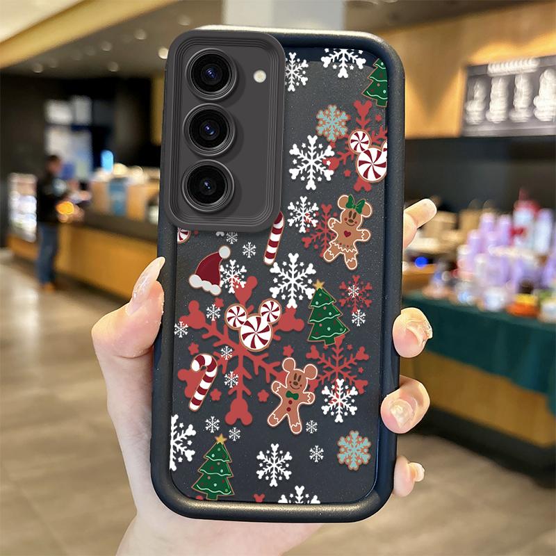 Чехол с рождественским узором для Samsung Galaxy A35 A34 A33 A32 5G A31 A30 A24 A23 A22 A16 A12 A06 A03 M55 Мягкий противоударный чехол