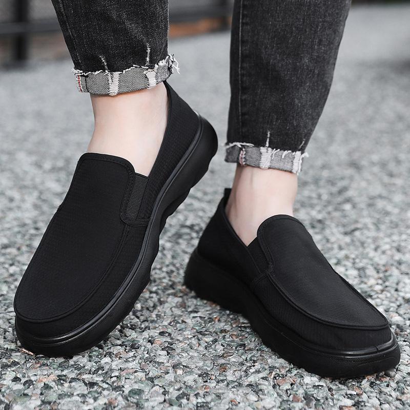 Тканевая обувь мужская обувь весна и осень мужская повседневная обувь на одной педали легкая мягкая подошва обувь для среднего и пожилого возраста