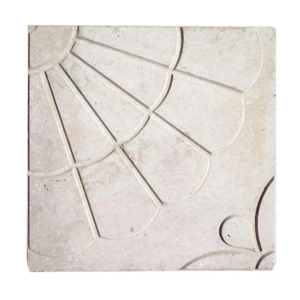 1Pcs Fan-shaped Magnolia Shape Stepping Stone Paver Walkway Brick Mold For Lawn Patio Yard Garden