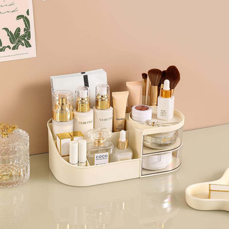 Desktop Storage Box for Stationery, Cosmetics, and Dormitory Use