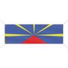 Bannière Drapeau De La Réunion 8 Oeillets 170x510 Cm