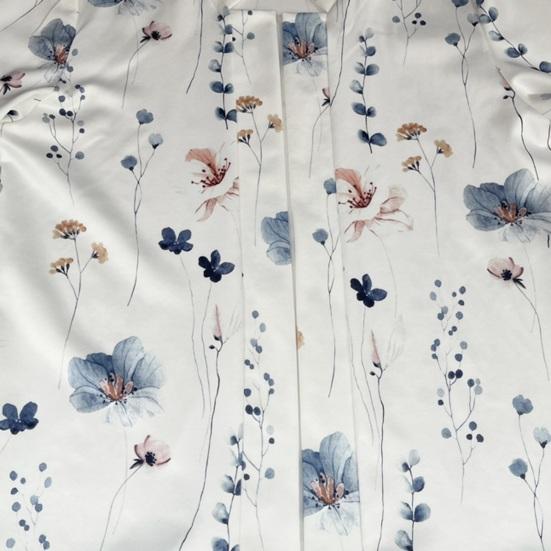 Женский костюм, куртка, повседневный цветочный принт, воротник-стойка, длинные рукава, открытый спереди, облегающий офисный женский костюм, пальто, топ, женская одежда