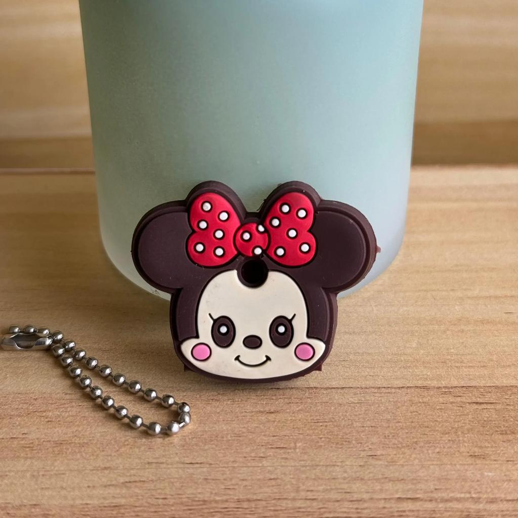 New Stitch Minnie Key Chains Spider Cartoon Keychain Cat Key Cover Caps Car Keychain Key Ring Holder Women