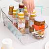 Контейнеры-органайзеры для морозильной камеры Прозрачные отделения Полка для холодильника Органайзер для холодильника на колесиках Многофункциональный Регулируемый Кухонный