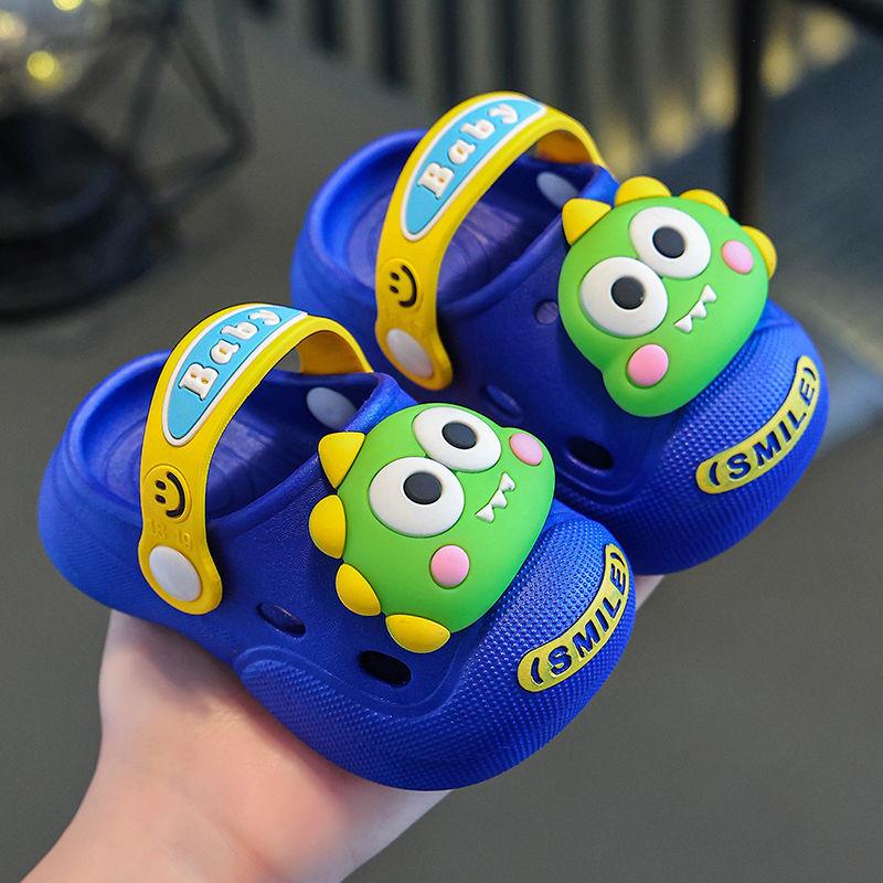 Детские летние нескользящие сандалии Crocs для девочек в помещении, пляжные сандалии для улицы
