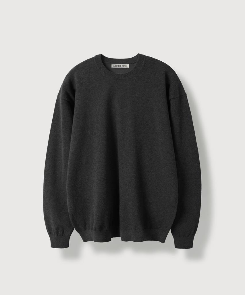 MOOD INSIDE Washable Cotton Round Knit_4 Colors