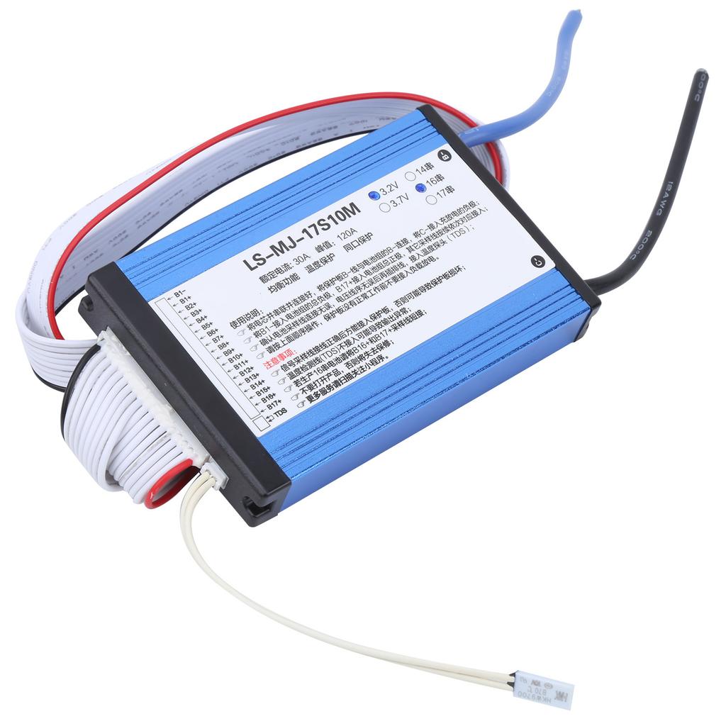 Плата литиевой батареи 3,2 В 30 А 14S‑16S с балансировкой BMS18650, множественная защита