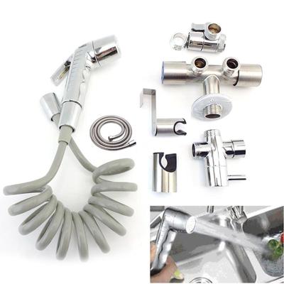 Ручной серебристый унитаз биде кран распылитель ABS душевая головка туалет аксессуары для ванной комнаты набор для распыления воды самоочистка