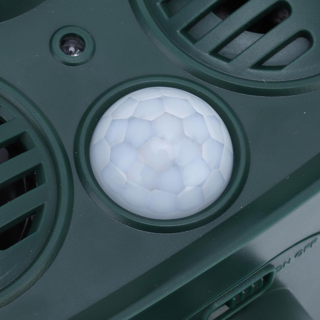 Solar Powered Animal Repellent Ultrasonic Waterproof Pest Repeller for Yard Garage Porch