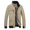Весенне-осенняя мужская куртка, облегающая молодежная повседневная мужская куртка из чистого хлопка