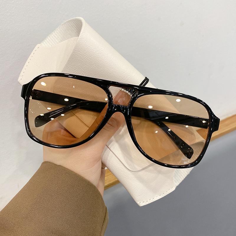 KAMMPT Vintage Aviator Sunglasses Man Woman Fashion Popular Ins Shades Luxury Brand Designer Male Female Driving Eyewear