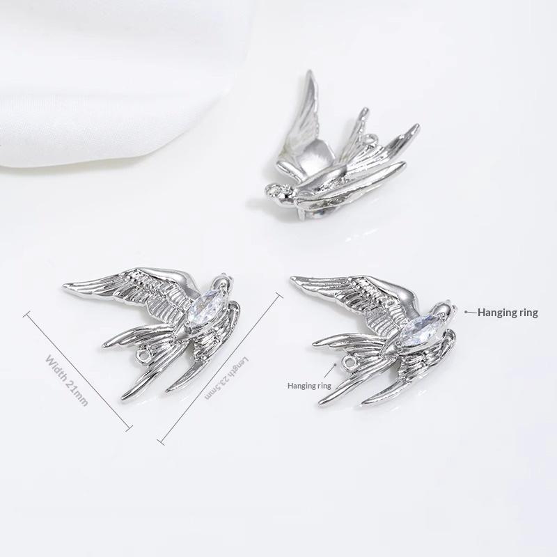 Красивая металлическая брошь в виде голубя мира Белая птица-булавка для прекрасных подарочных вариантов