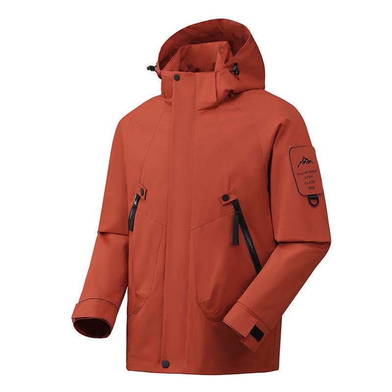 Cozy Up Men's Hooded Softshell Jacket Lightweight Waterproof Fleece Lined Windbreaker Rain Jacket Winter Outdoor Hiking
