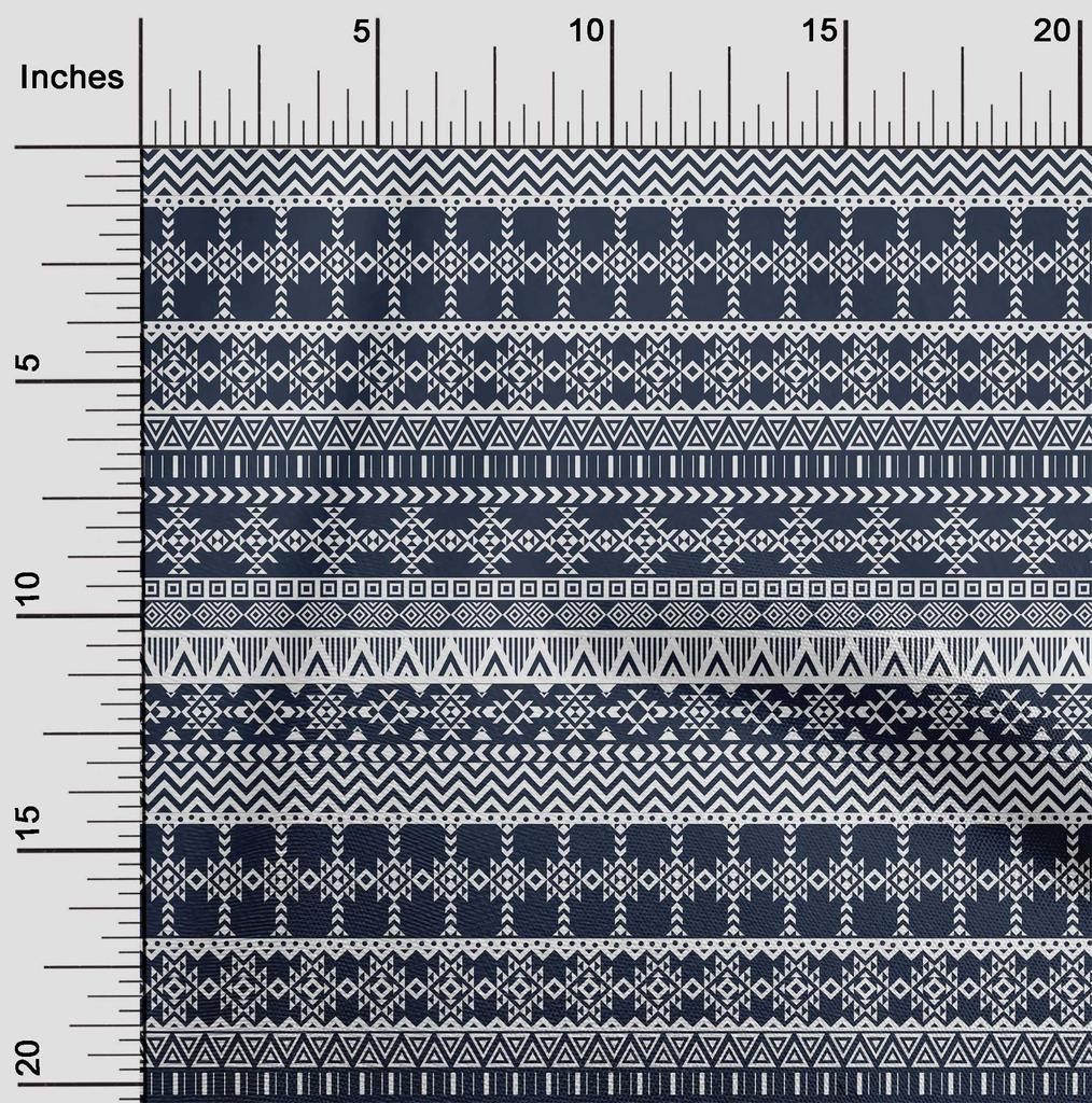 oneOone Cotton Flex Dark Chocolate Fabric Aztec Tribal Craft Projects Decor Fabric Printed By The Yard 40 Inch