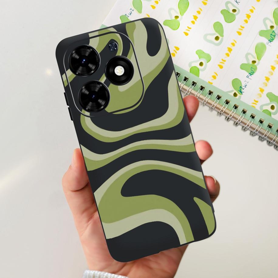 Чехол для Tecno Spark Go 2024 Популярный Цветок Астронавт Capa Силиконовый Мягкий Чехол для Tecno SparkGo 2024 BG6 Ударопрочный Корпус Телефона