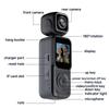 Мини Влог 4K Карманная Камера Wifi Наружная DV 180° Поворотная UHD Анти-Шейк Bodycam Спортивная Экшн Портативный Записывающий Устройство Безопасности