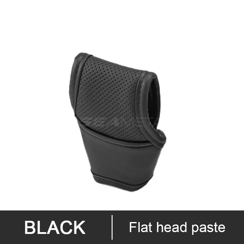 SEAMETAL Universal Car Gear Shift Collars Interior Gear Shift Knob Covers Genuine Leather Gear Sleeve Protector Accessories
