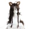 Leona Kingscholar Cosplay Wig with Net and Ears, Heat-Resistant, Perfect for Halloween, Christmas, and School Festivals