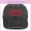 Винтажная вышитая бейсболка Stranger Things с эффектом потертости и защитой от солнца для фанатов