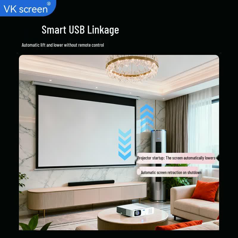 Электрический проекционный экран VK Screen 72 дюйма