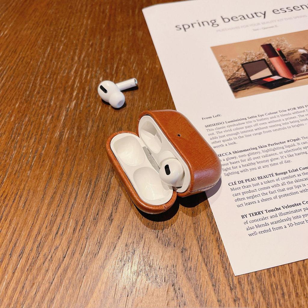 Водонепроницаемый защитный чехол из искусственной кожи для AirPods Pro 2