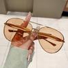 Премиальные металлические круглые солнцезащитные очки с толстой оправой, модный известный стиль, повседневные, защита UV400, очки, женские солнцезащитные очки