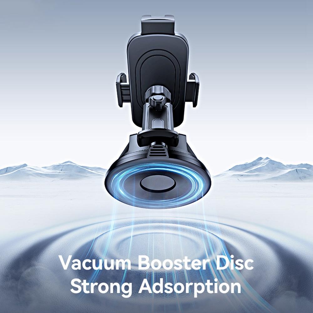 USAMS ZJ086 Car Dashboard Phone Mount One-Touch Release Rotating Phone Holder Support Horizontal/Vertical Views