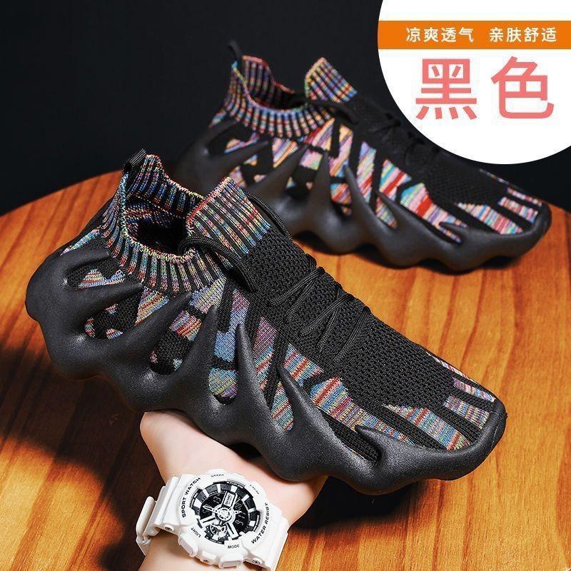 Женские дышащие сетчатые кроссовки Flyknit в корейском стиле, повседневные, спортивные, для бега